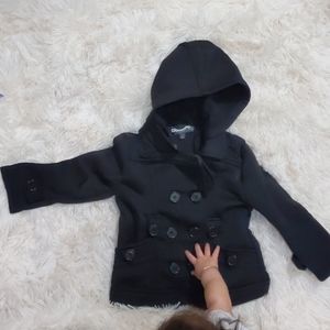Toddler Hooded Peacoat 3T